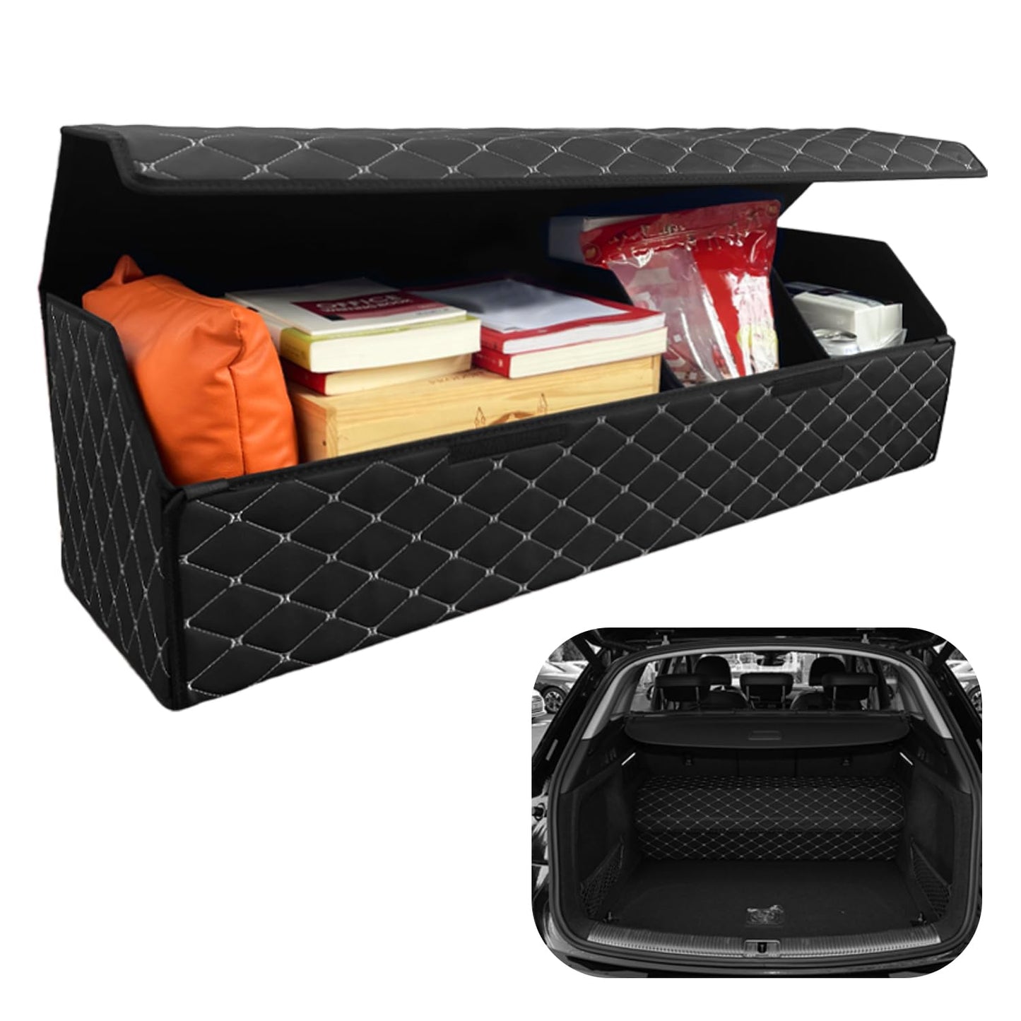 Custom Fit Car Trunk Organizer Storage
