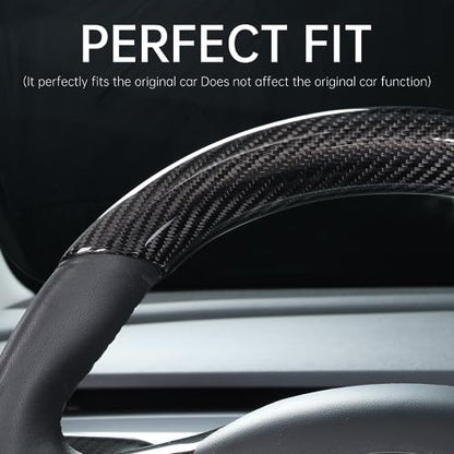 Carbon Fiber Steering Wheel Cover Trim