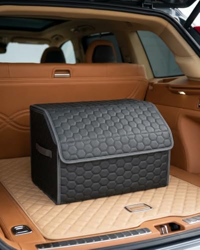 Foldable Car Trunk Organizer with Lid