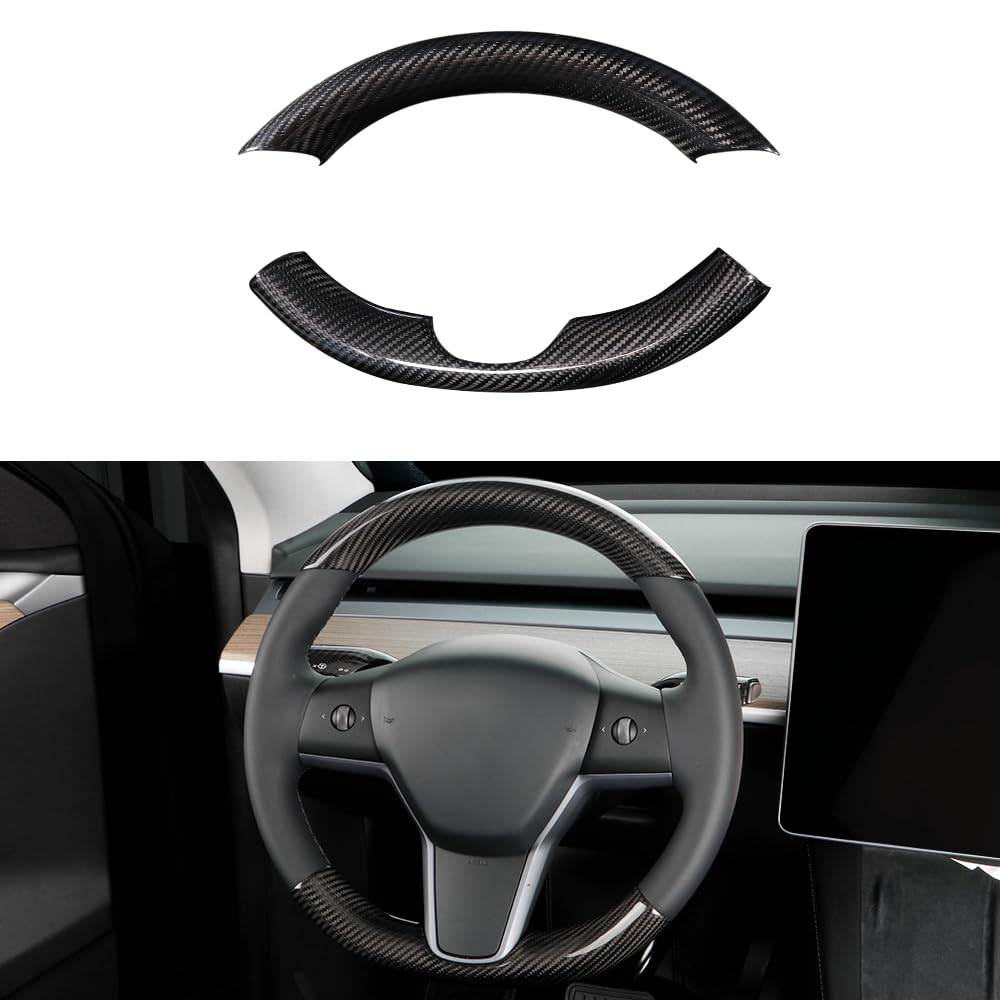 Carbon Fiber Steering Wheel Cover Trim