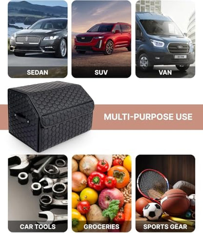 Foldable Car Trunk Organizer with Lid