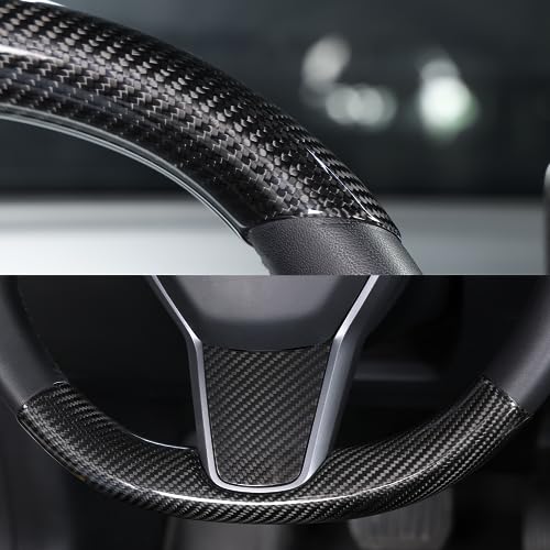 Carbon Fiber Steering Wheel Cover Trim