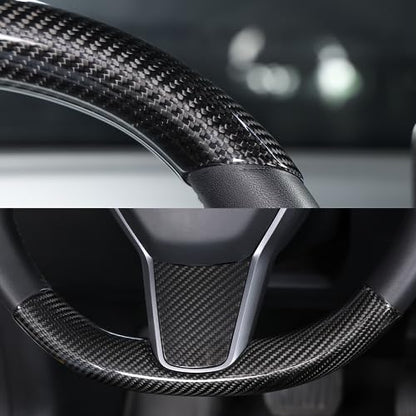 Carbon Fiber Steering Wheel Cover Trim