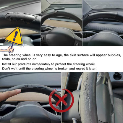 Carbon Fiber Steering Wheel Cover Trim