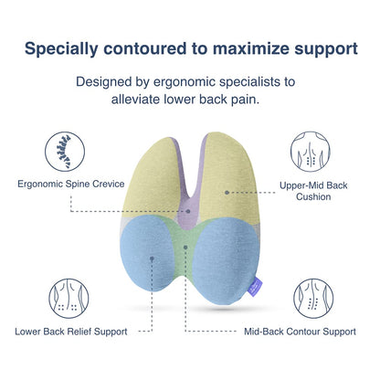 Ergonomic Lumbar Support Pillow Cushion