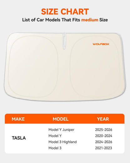 WOLFBOX Car Windshield Sun Shade Set 11