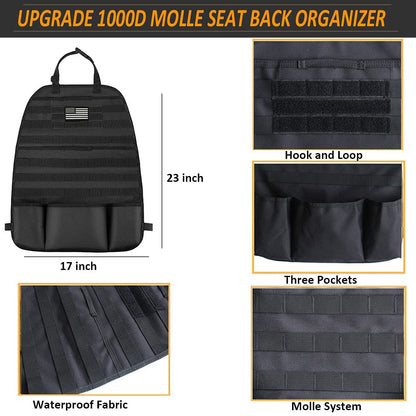 Molle Car Seat Back Organizer