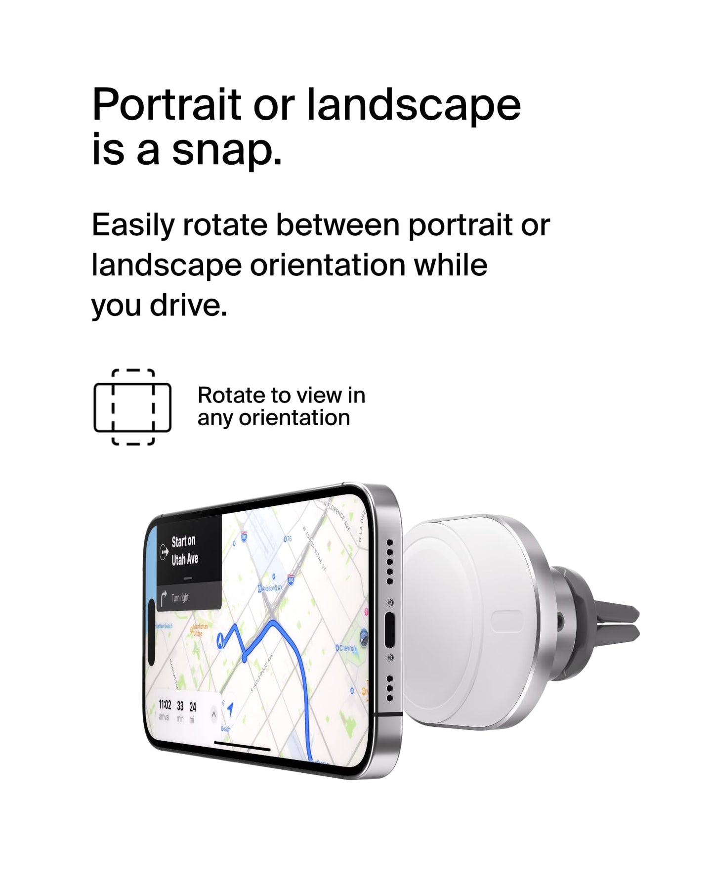 MagSafe Wireless Car Charger Mount