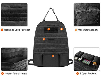 Molle Car Seat Back Organizer