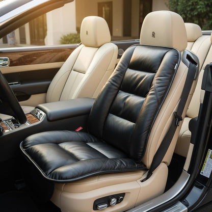 Genuine Leather Car Seat Cushion for Comfort Support