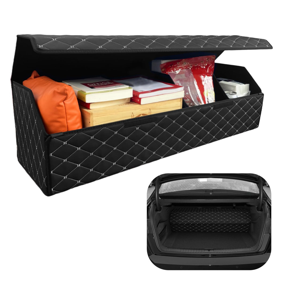 Custom Fit Car Trunk Organizer Storage