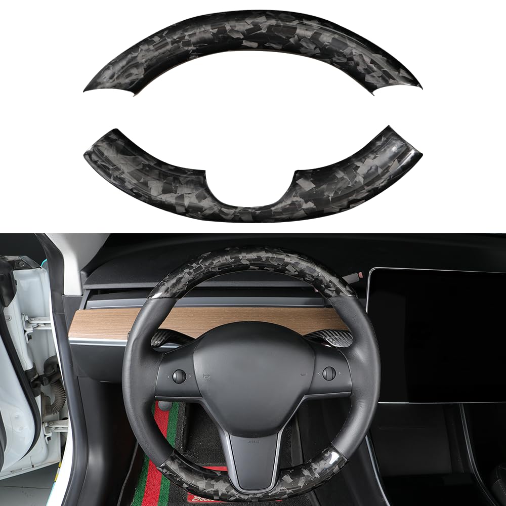Carbon Fiber Steering Wheel Cover Trim
