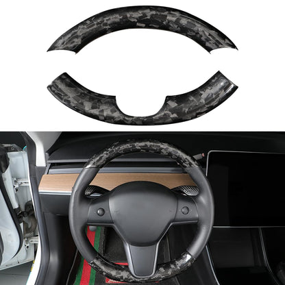 Carbon Fiber Steering Wheel Cover Trim
