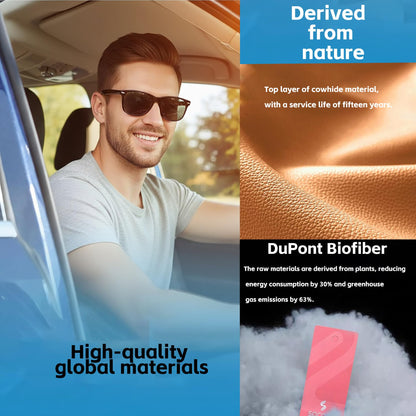 Genuine Leather Car Seat Cushion for Comfort Support