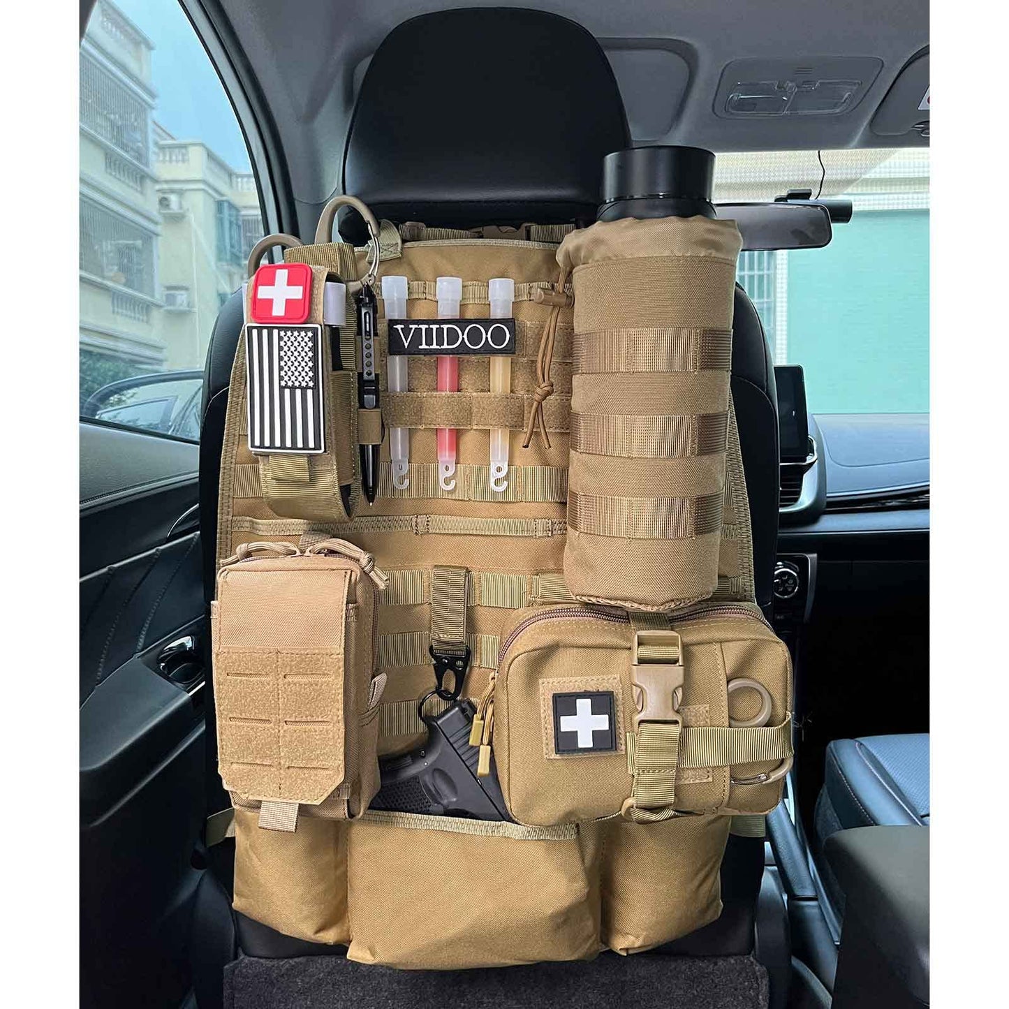 Molle Car Seat Back Organizer