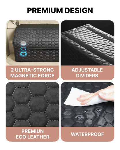 Foldable Car Trunk Organizer with Lid