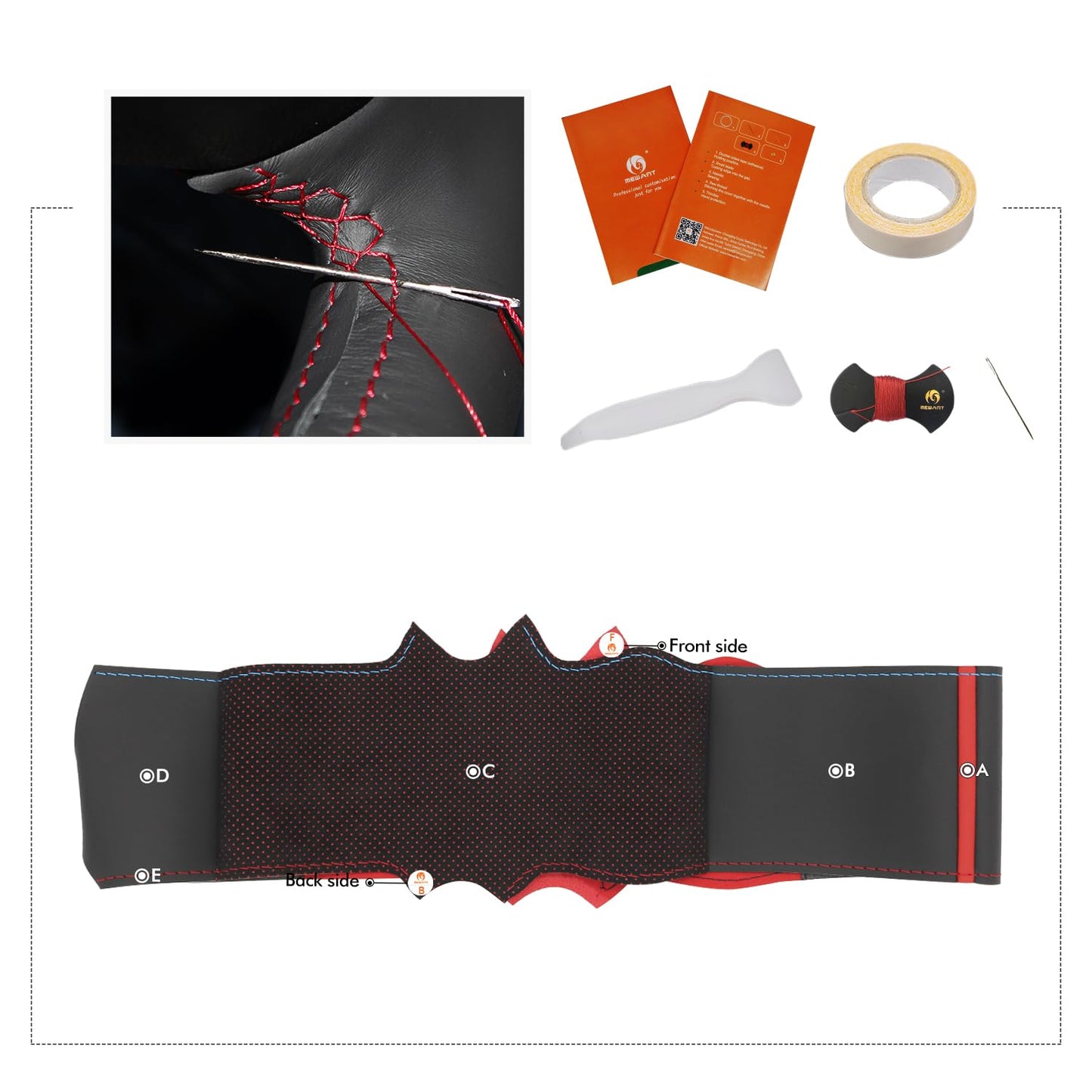 Microfiber Leather Steering Wheel Cover