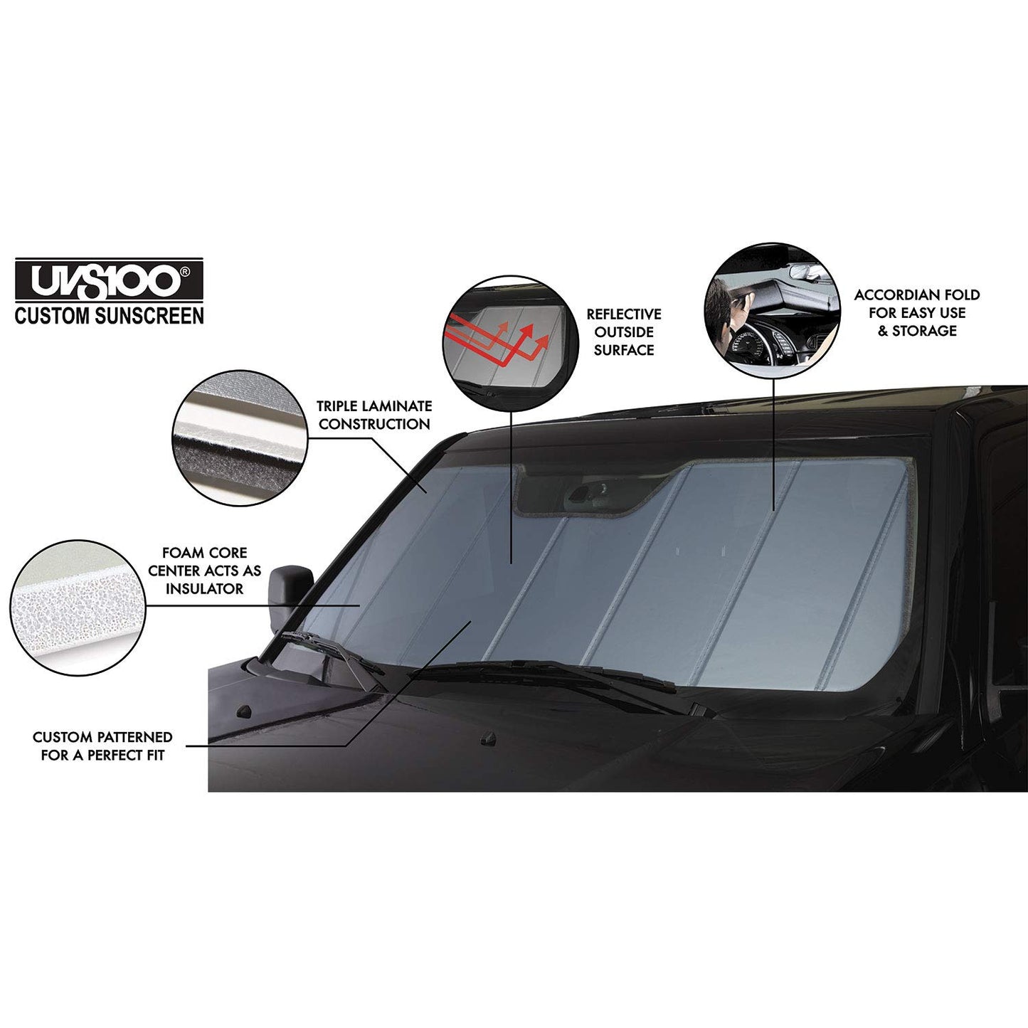 Custom Fit Car Windshield Sun Shade