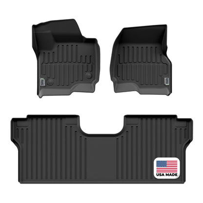 Custom-Fit Heavy-Duty Floor Mats, Full Set