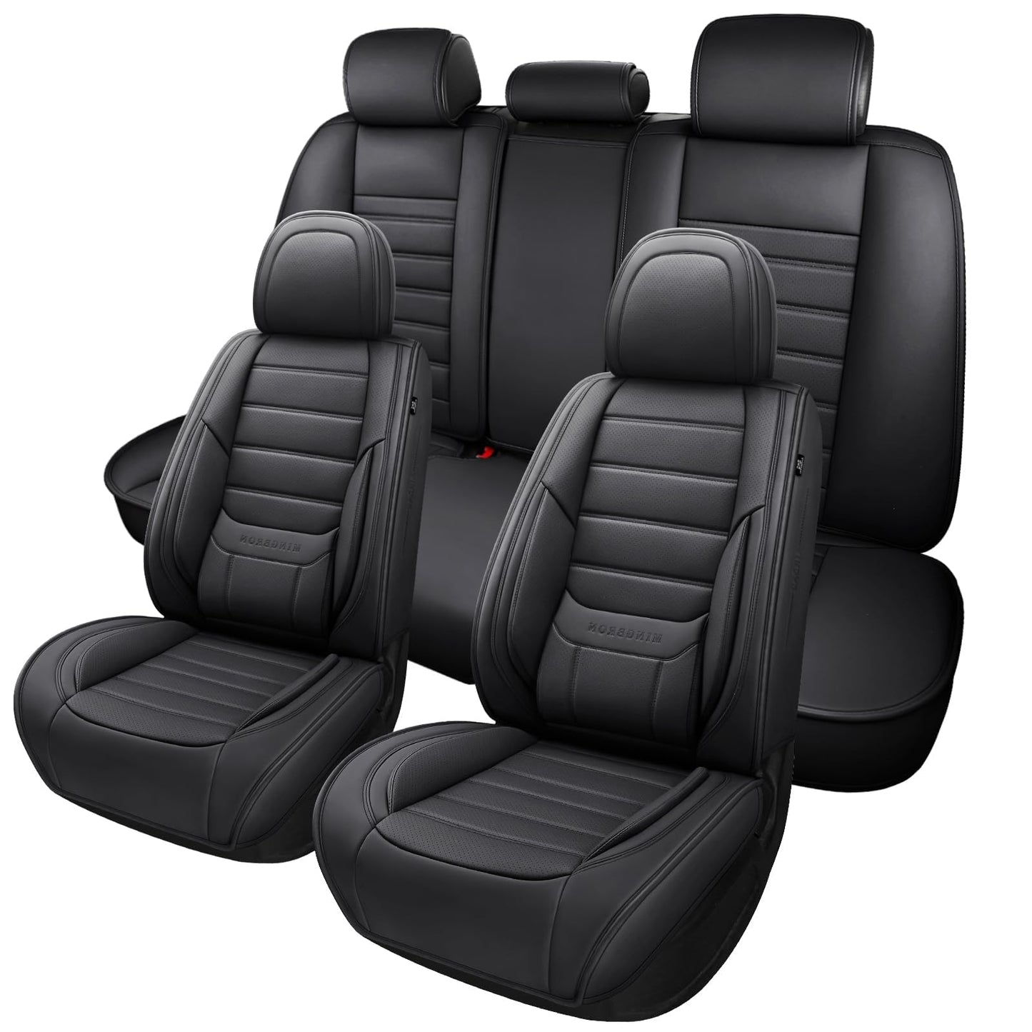 MINGBRON Car Seat Covers Full Set with Lumbar Support