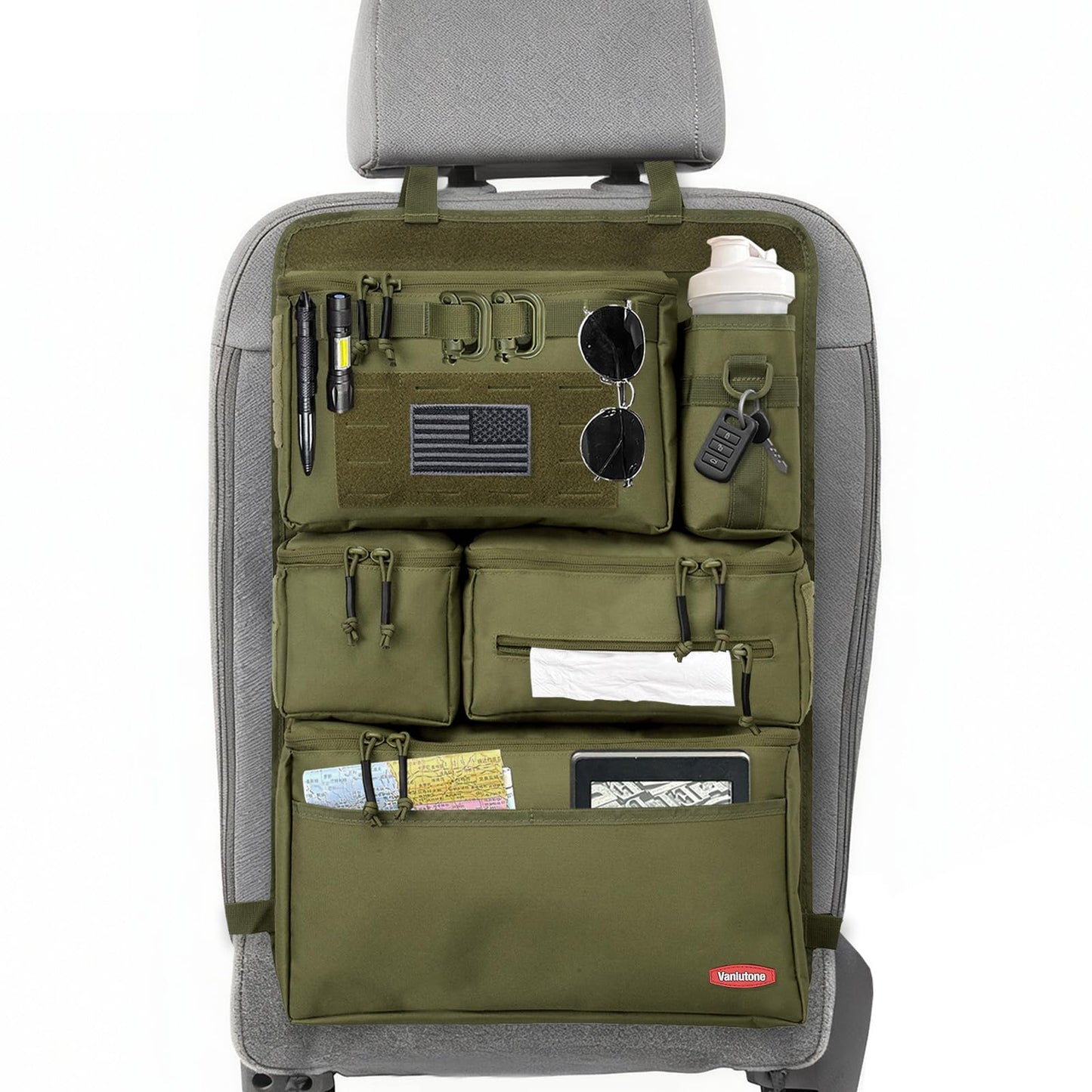 Heavy Duty Molle Seat Back Organizer