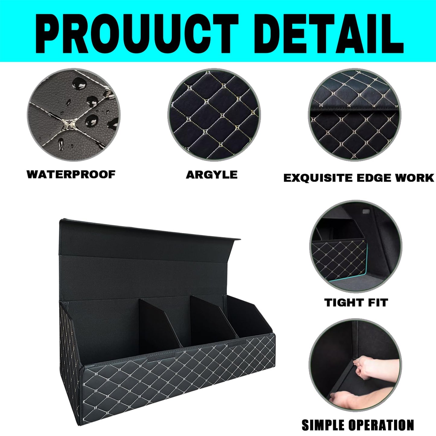 Custom Fit Car Trunk Organizer Storage