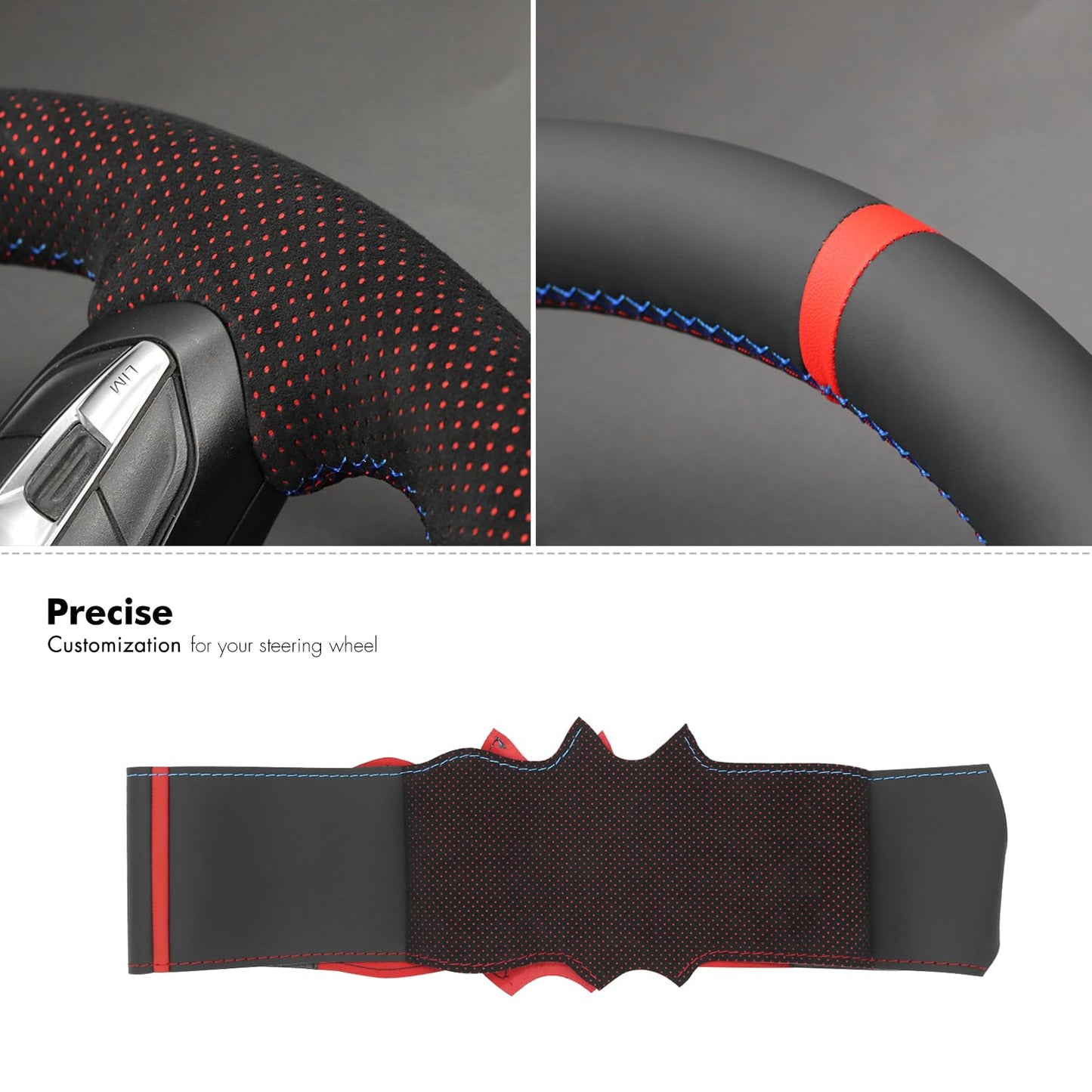 Microfiber Leather Steering Wheel Cover