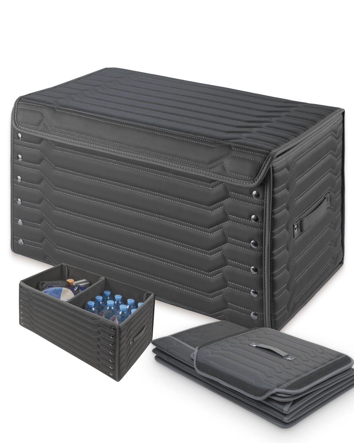 Foldable Car Trunk Organizer with Lid