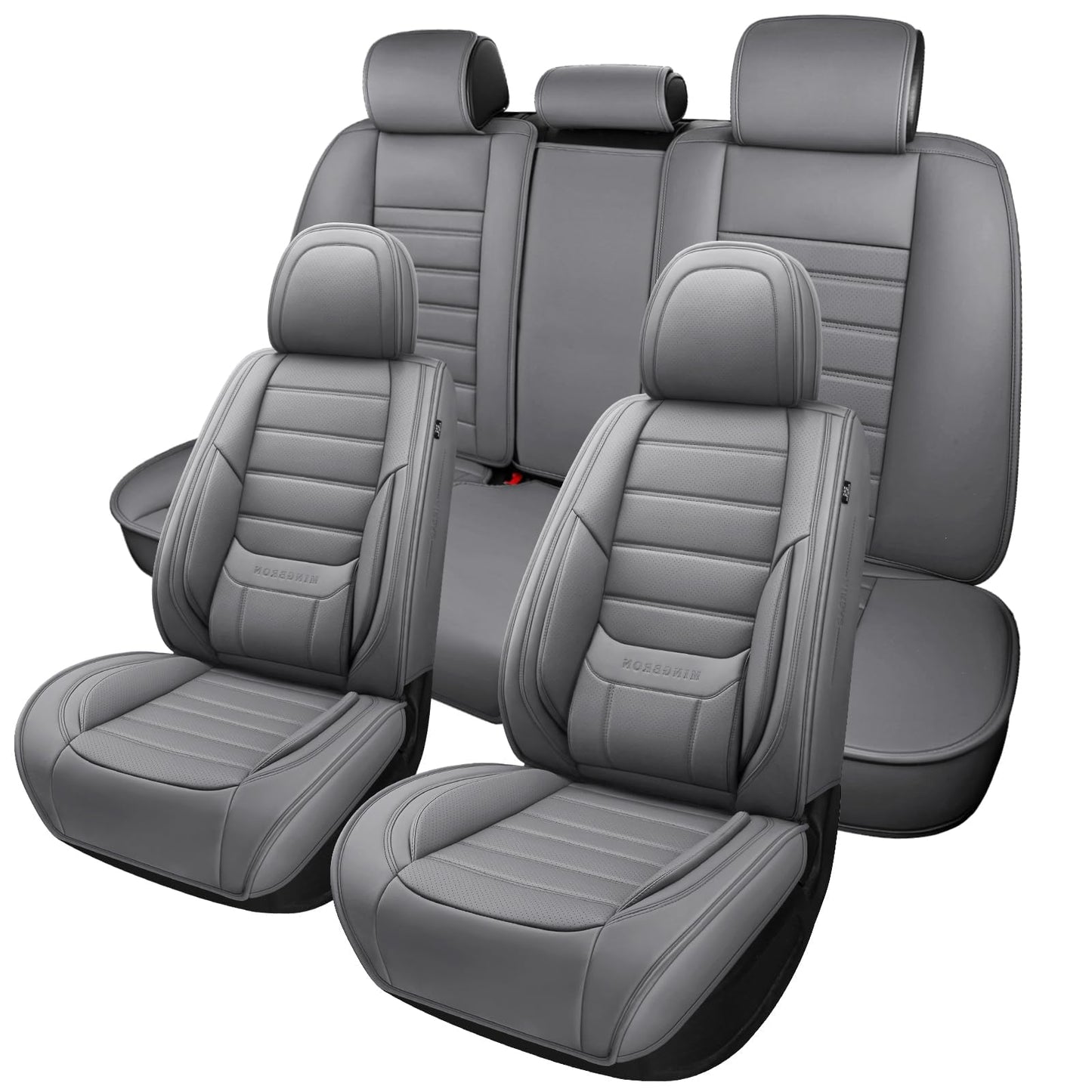 MINGBRON Car Seat Covers Full Set with Lumbar Support