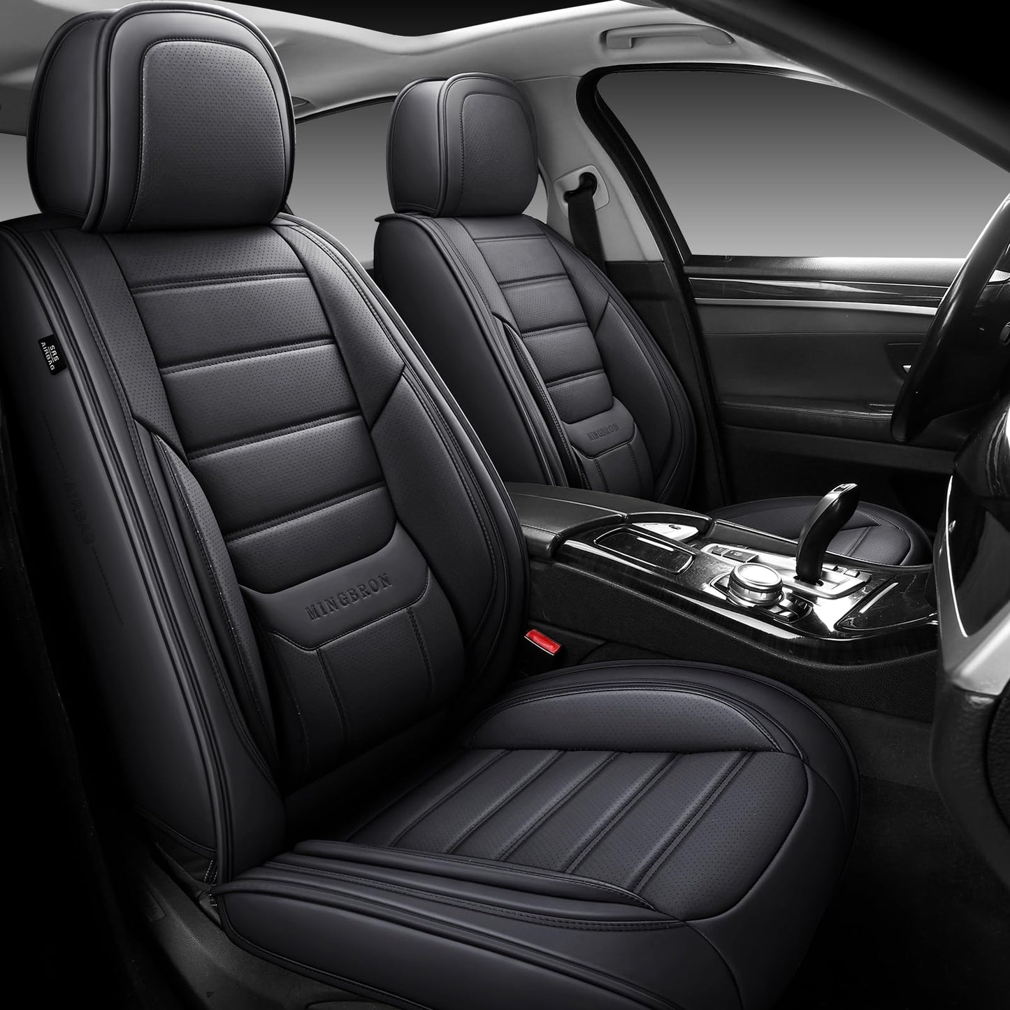 MINGBRON Car Seat Covers Full Set with Lumbar Support