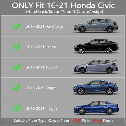 Custom-Fit All-Weather TPE Floor Mats