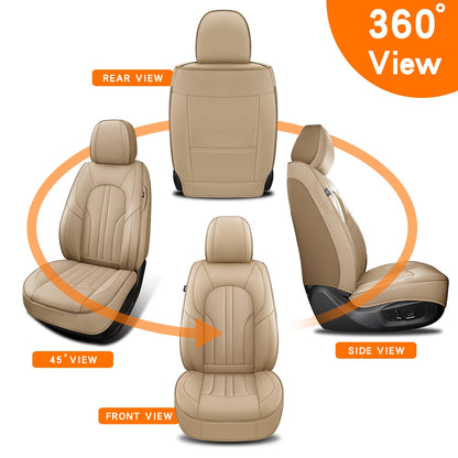 MINGBRON Car Seat Covers Full Set with Lumbar Support