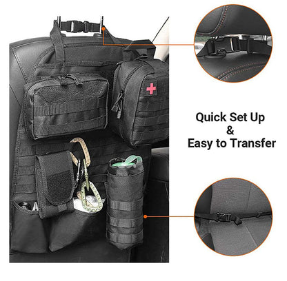 Molle Car Seat Back Organizer