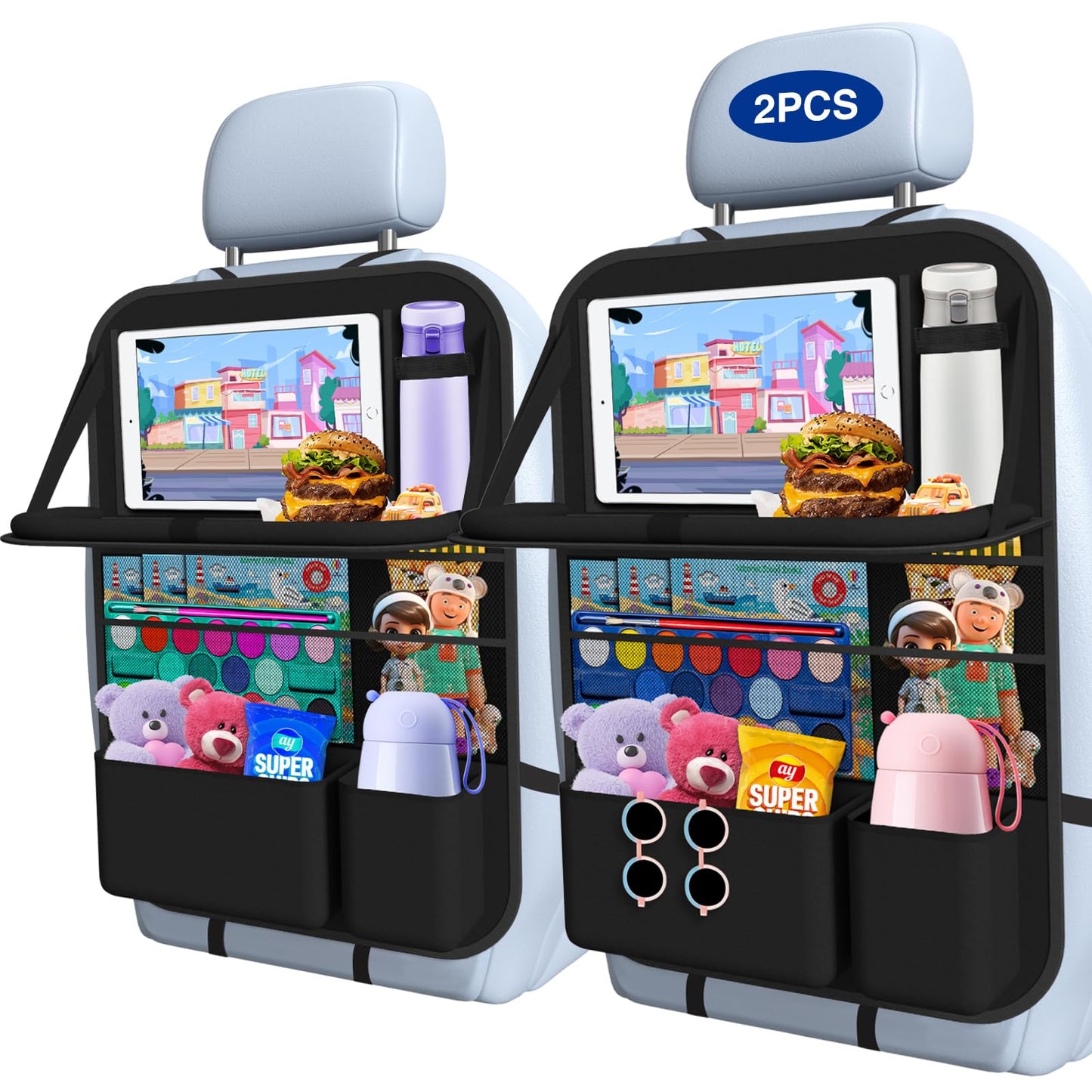 Backseat Car Organizer with Tray