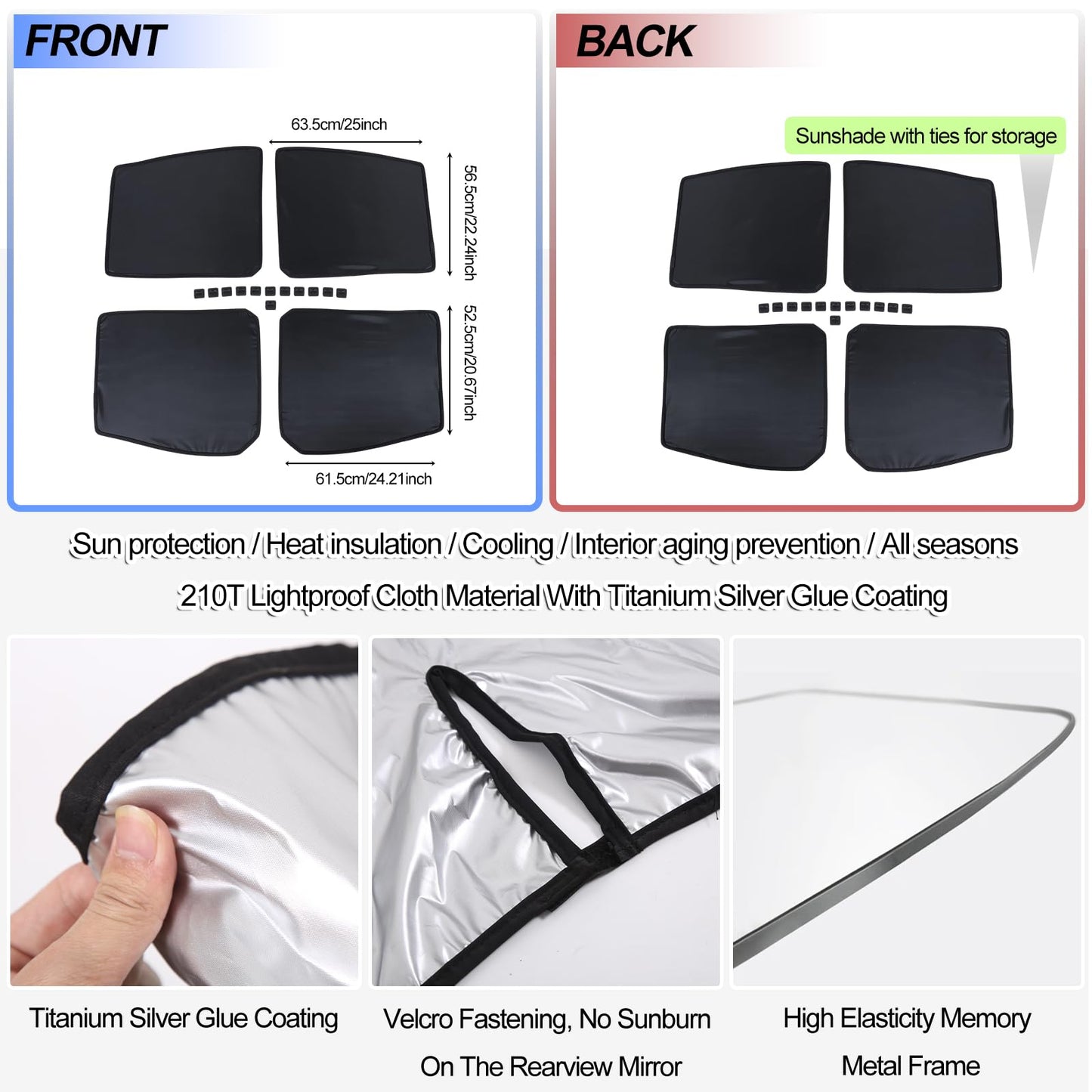 Foldable Sunroof Sun Shade for Car