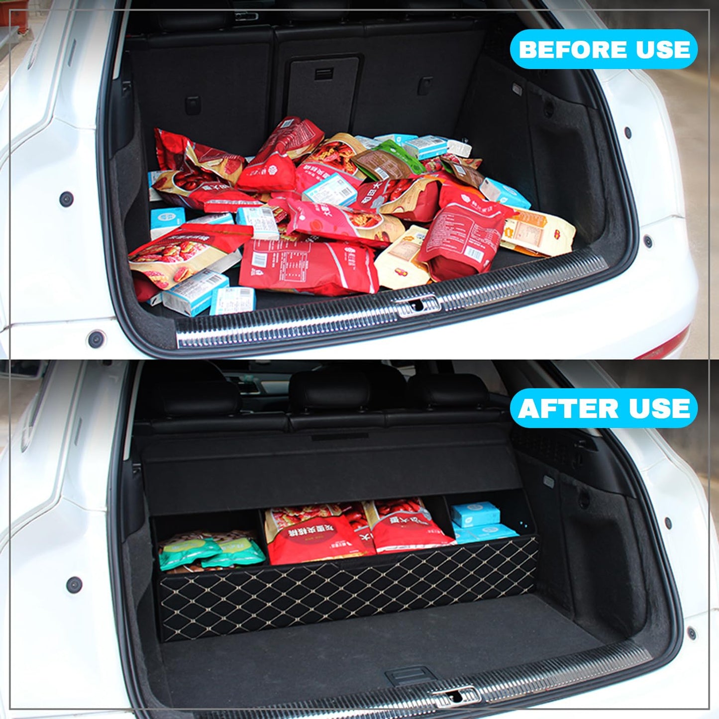 Custom Fit Car Trunk Organizer Storage