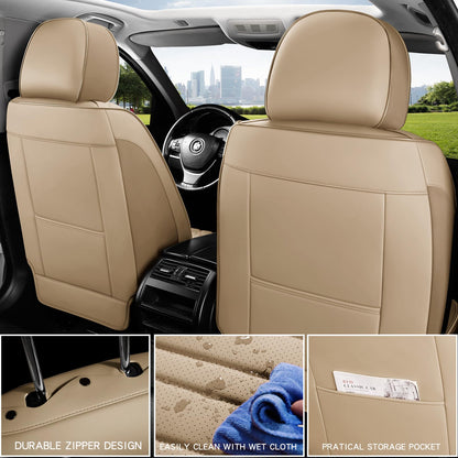 MINGBRON Car Seat Covers Full Set with Lumbar Support