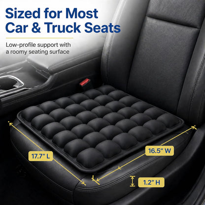 Inflatable Car Seat Cushion with Built-in Pump
