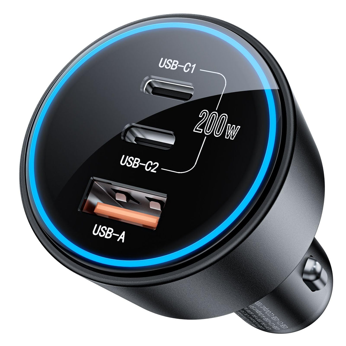 200W Fast USB C Car Charger Adapter