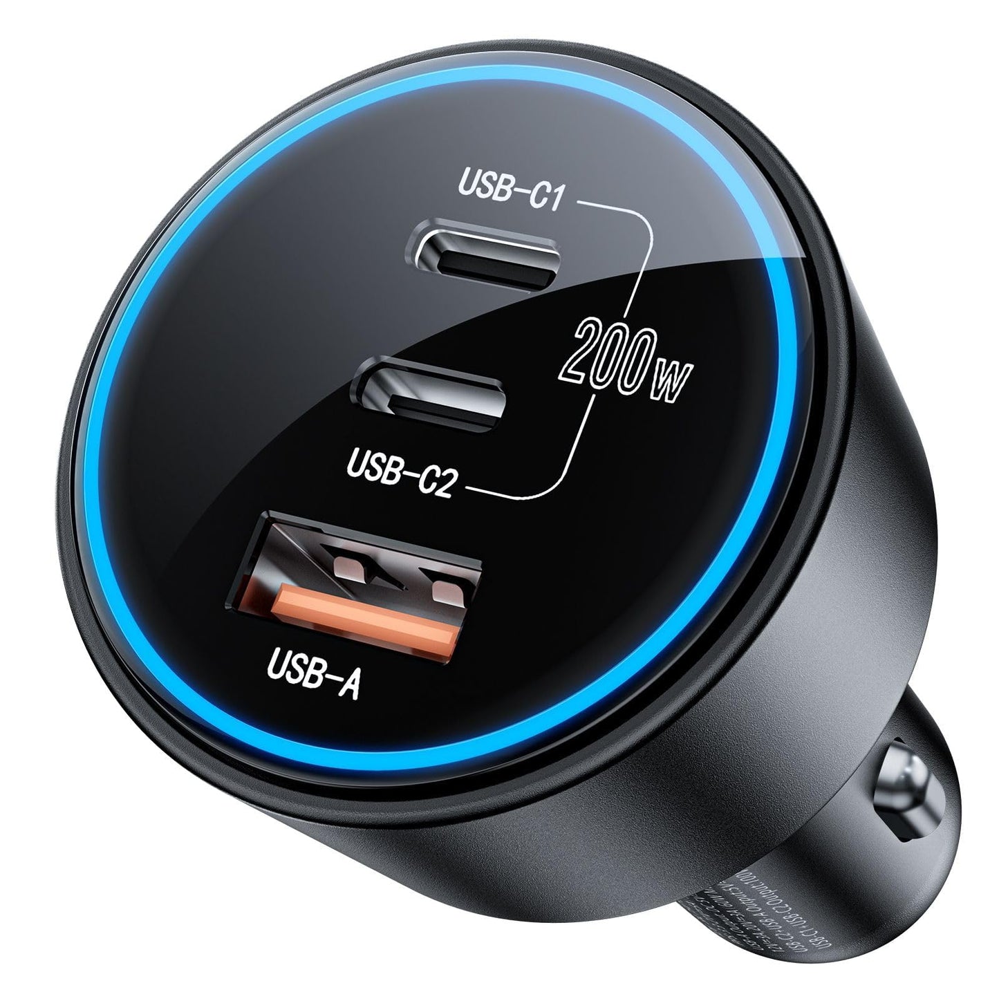 200W Fast USB C Car Charger Adapter