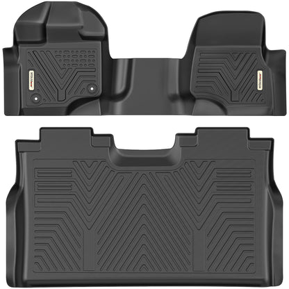 Custom-Fit All-Weather TPE Floor Mats, Full Set