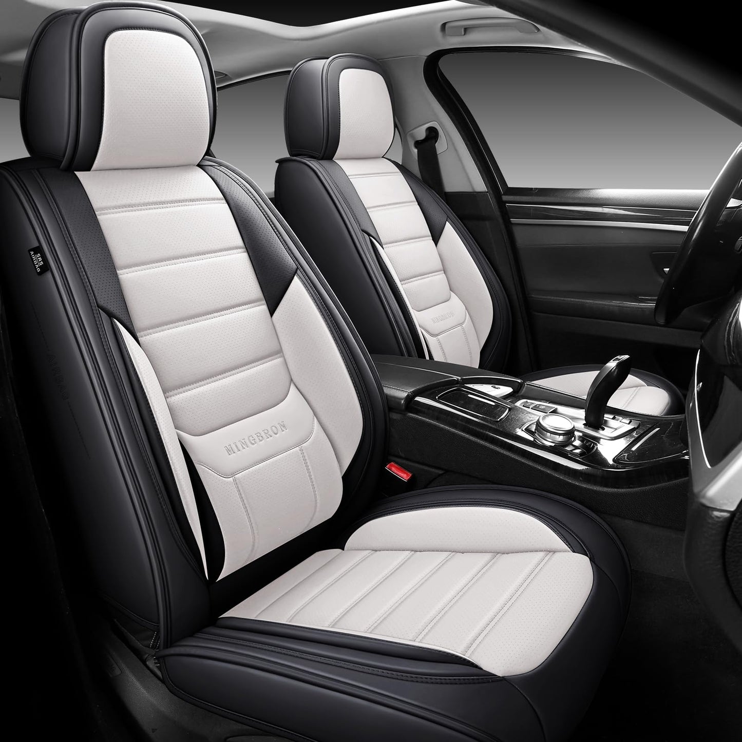 MINGBRON Car Seat Covers Full Set with Lumbar Support