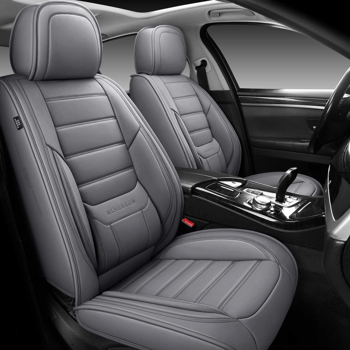 MINGBRON Car Seat Covers Full Set with Lumbar Support