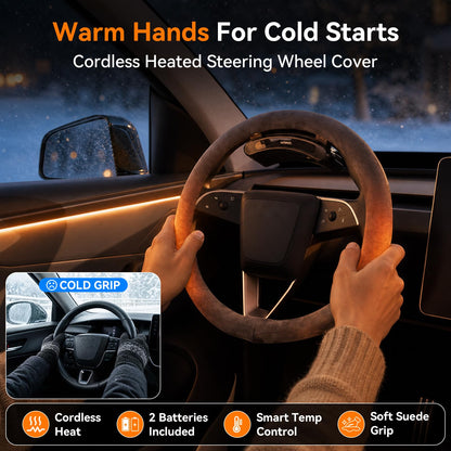 Heated Wireless Steering Wheel Cover