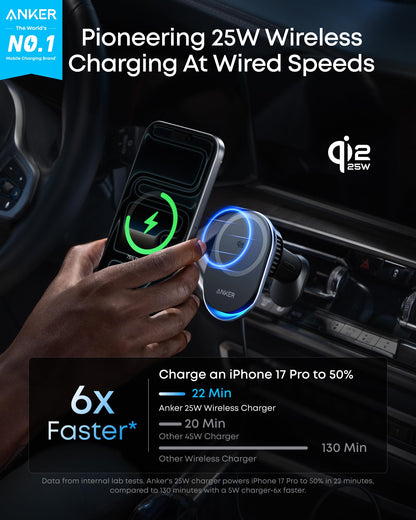 Qi2 Wireless Car Charger Mount