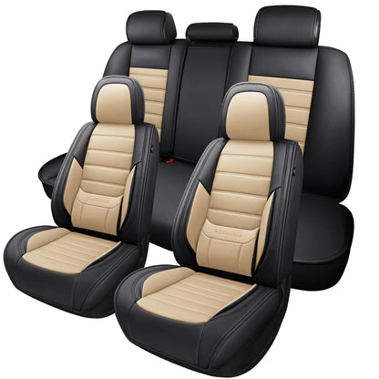 MINGBRON Car Seat Covers Full Set with Lumbar Support
