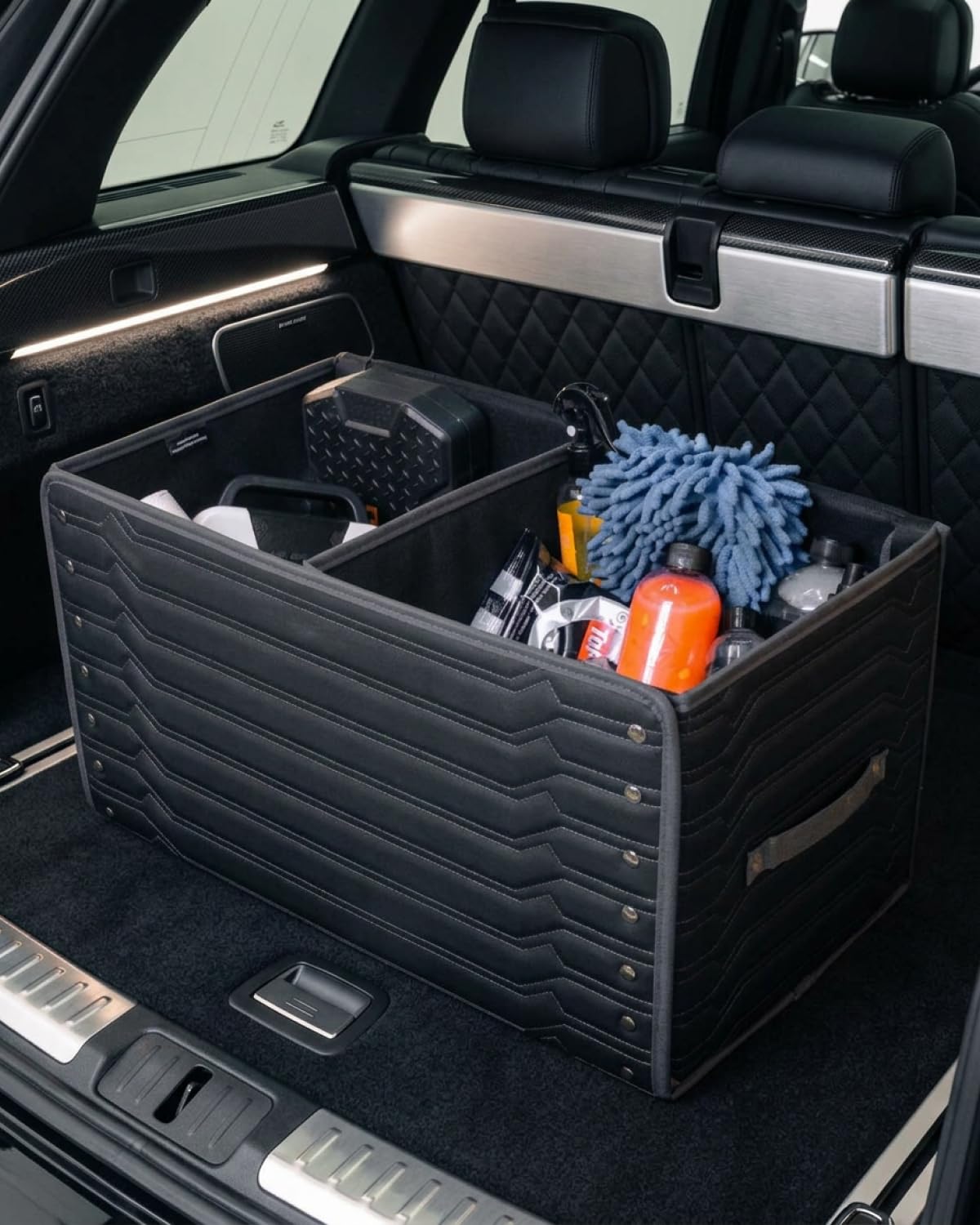 Foldable Car Trunk Organizer with Lid