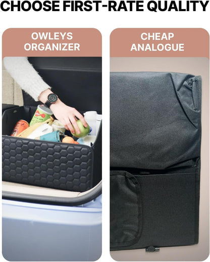 Foldable Car Trunk Organizer with Lid