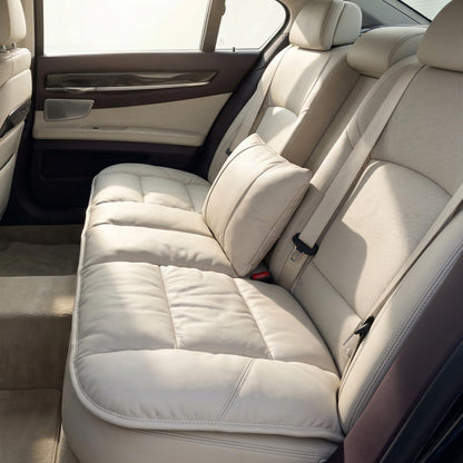 Genuine Leather Car Seat Cushion for Comfort Support