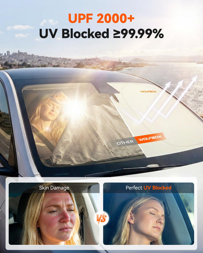 WOLFBOX Car Windshield Sun Shade Set 11